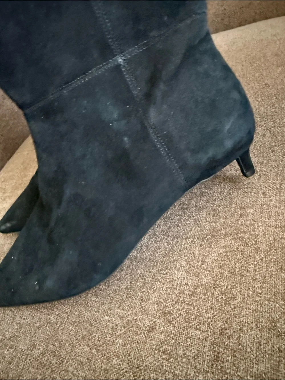 Cole Haan Black Over-the-Knee Suede Boots
